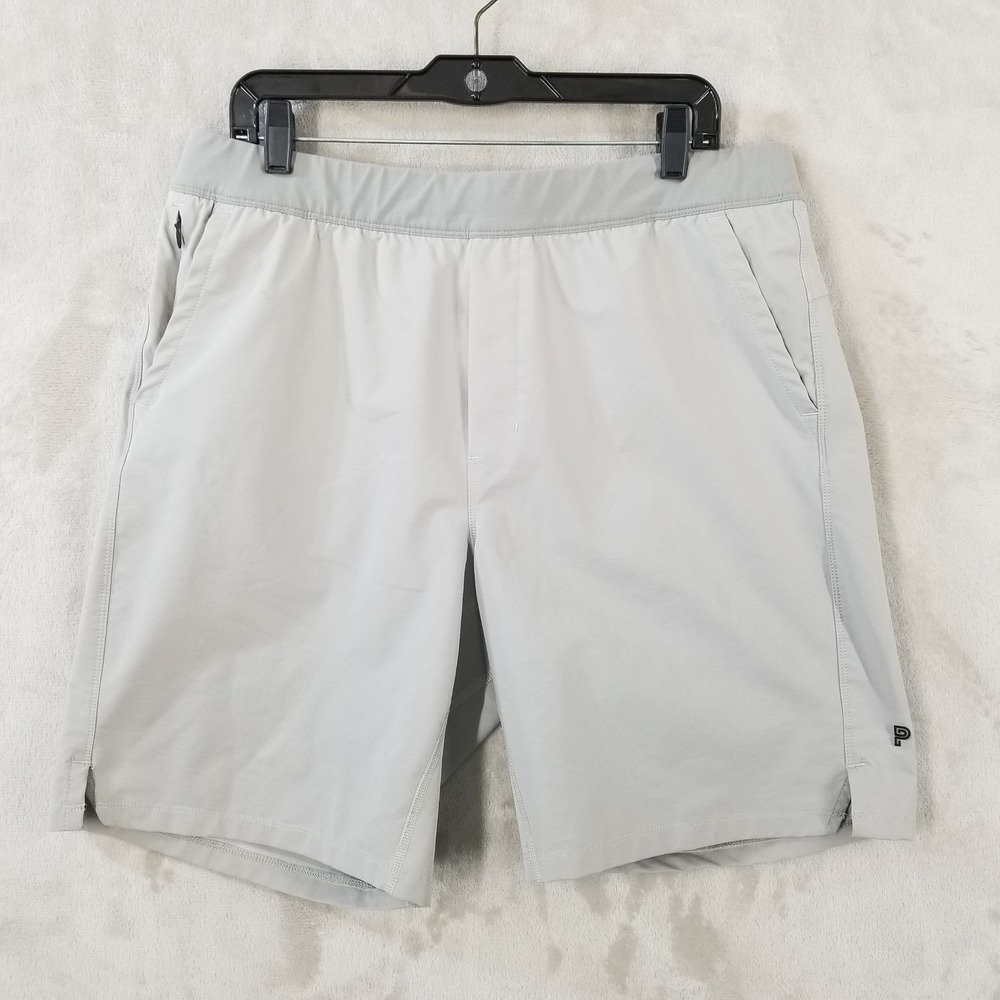 Public Rec Gym Shorts Light Gray Size 35 Mens‎ Athletic Performance Stretch